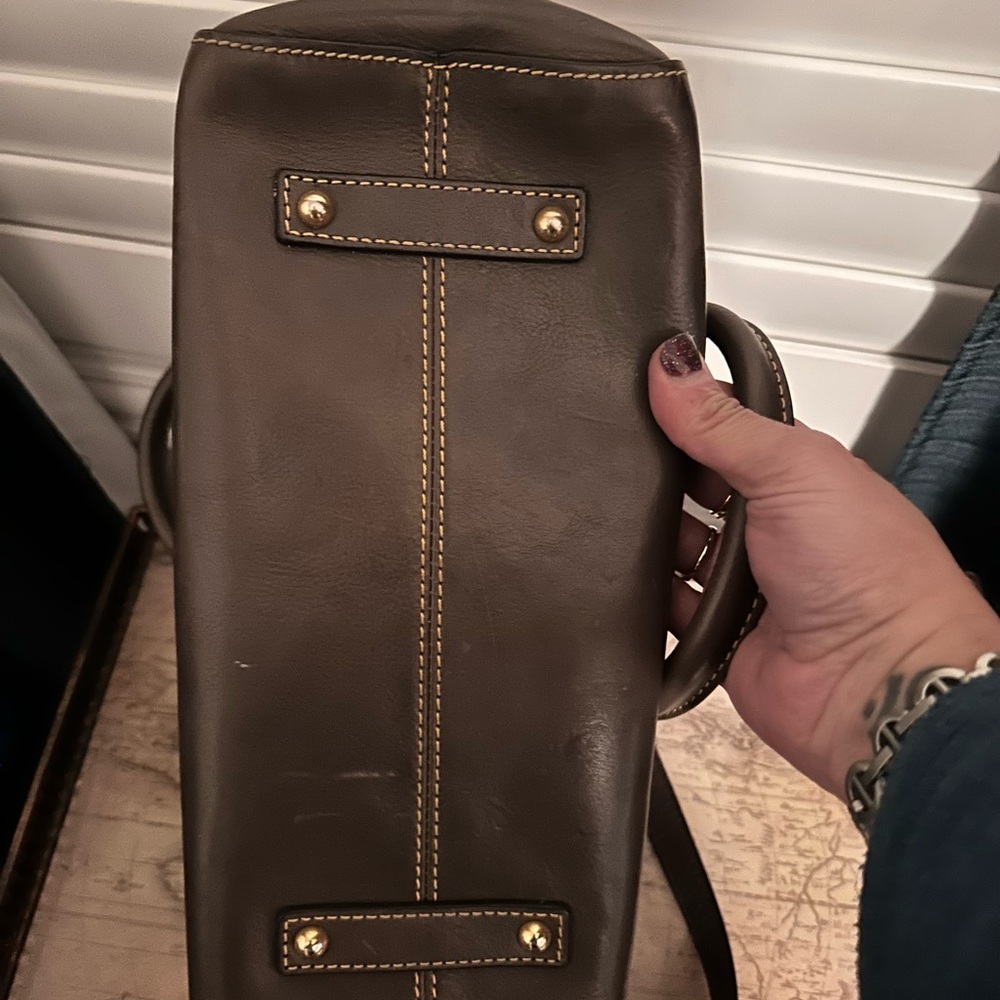 Dooney & Bourke Dark Brown Satchel - Picture 5 of 6
